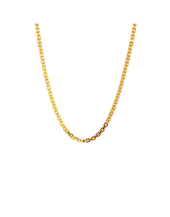 Cadena par Dama Tejido Bismark Oro 18K, 45 cm