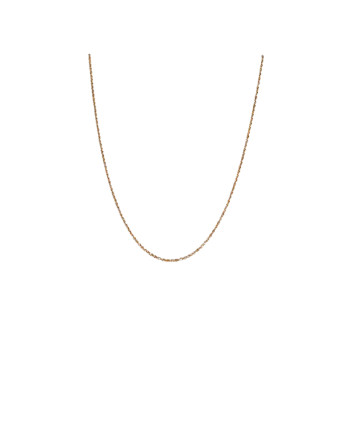 Cadena para Dama Tejido Cordón  de San francisco Oro 18K, 45 cm