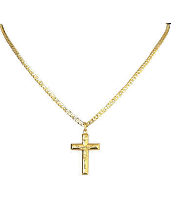 Cadena para Caballero Tejido  Grumet Oro 18K, 60cm