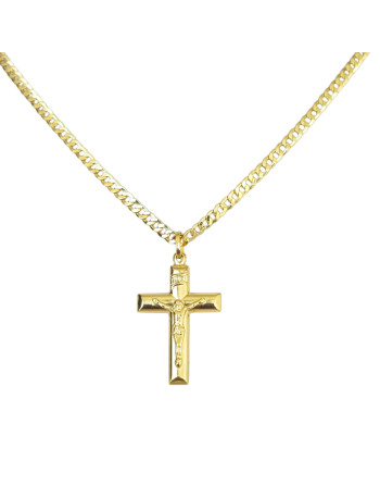 Cadena para Caballero Tejido Grumet Oro 18K, 60 cm