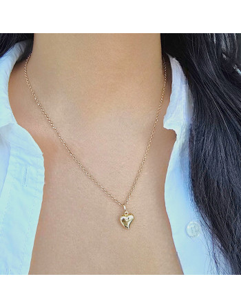Dije Corazón Mediano 18K