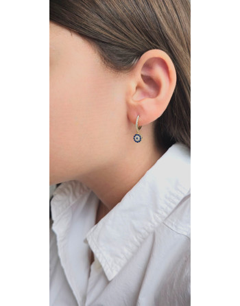 Argolla con Cristales de Zafiro