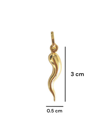 Dije Cuerno Mediano 18K