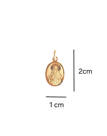 Dije  Virgen de la Milagrosa 18K