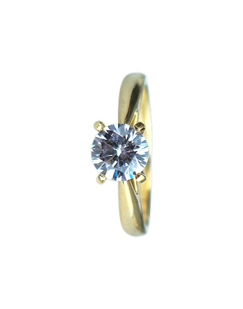 Anillo Piedra Redonda 18K