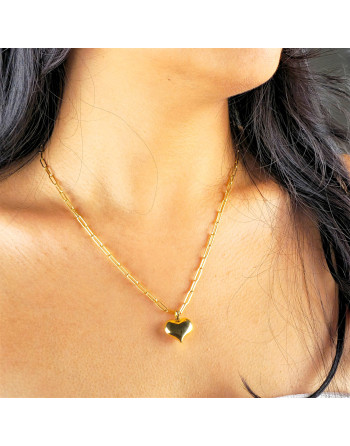 Cadena para Dama Tejido Clip, Oro 18K, 50 cm